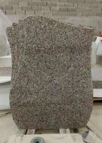 Grey / Brown Granite Memorial Headstones , Memorial Granite Stones Granite Grave