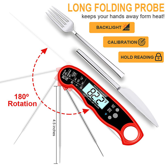 BBQ Waterproof Instant Read Wireless Digital Meat Thermometer