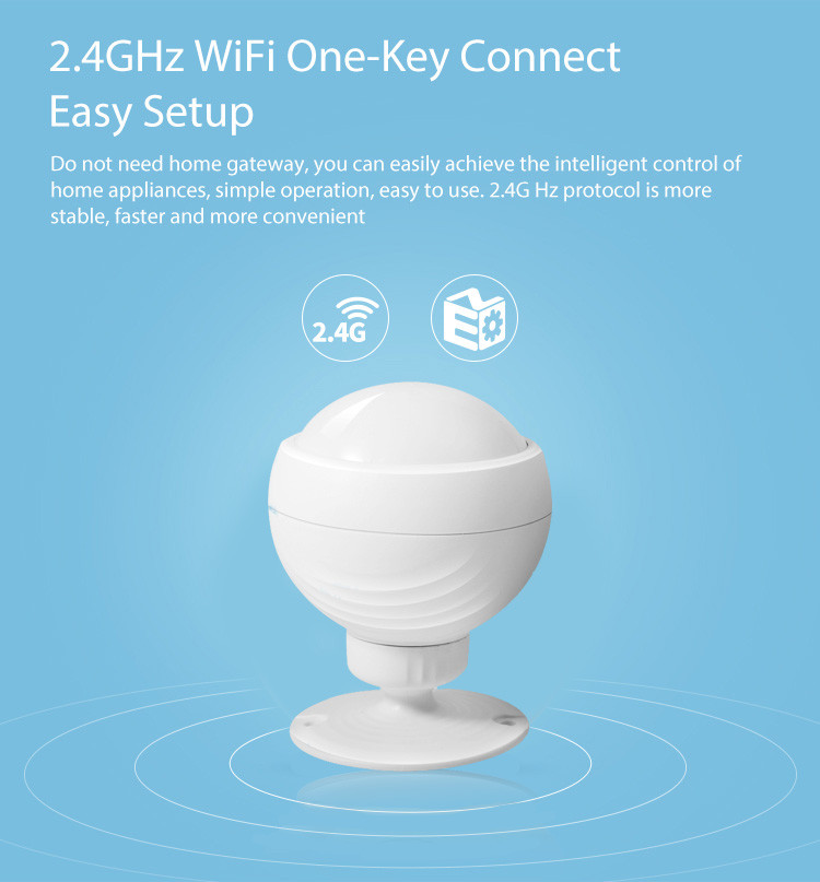 Tuya Wireless Zigbee Infrared Wifi Pir Motion Sensor Human Body Movement