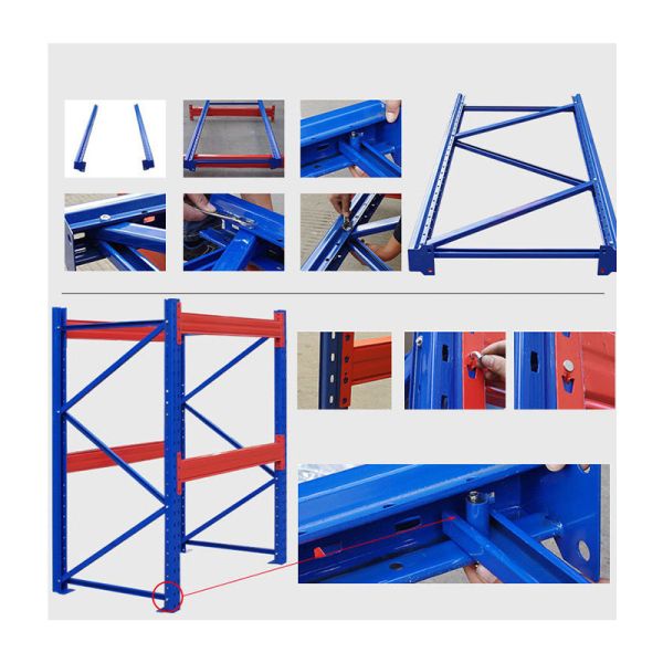 Heavy-Duty 5-Level Steel Bolted Beam Racking, Selective Pallet Racking | Anti-Corrosion Protection, High-Efficiency Warehouse Storage, Long-Lasting