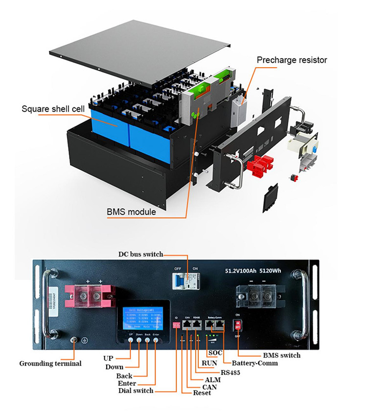 OEM ODM LiFePO4 Lithium Battery 48V 51.2V 100Ah 150Ah 200Ah Customized lithium battery packs