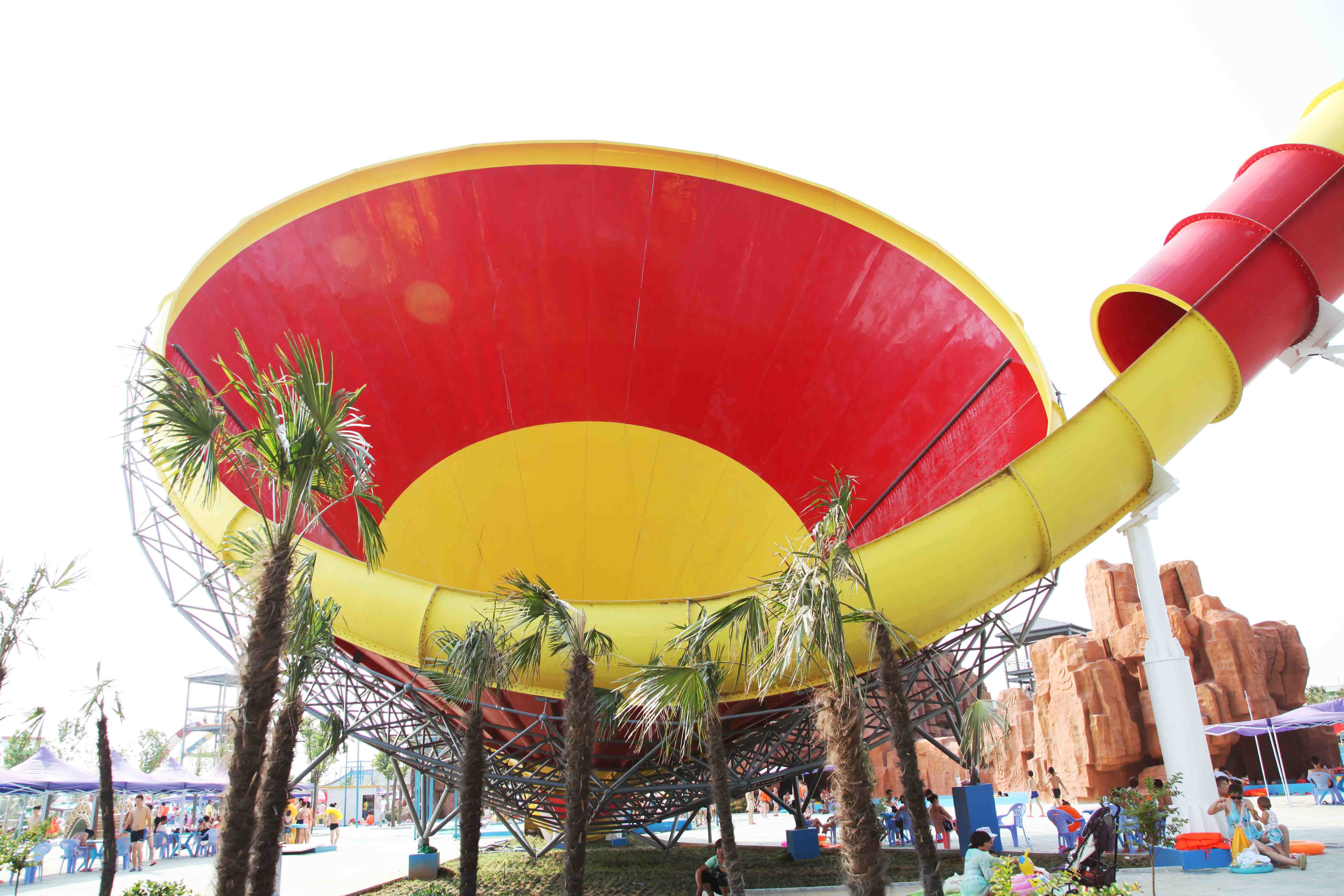 Fiberglass Commercial Family Water Slide For Home , 16m Height