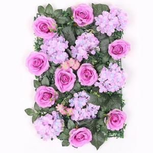 Buy cheap Background Wedding Wall Flower Hydrangea with Rose Artificial Silk Flower Wall product