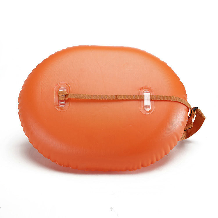 Outdoor Portable 20L Triathlon Swimming Buoy Custom Orange color