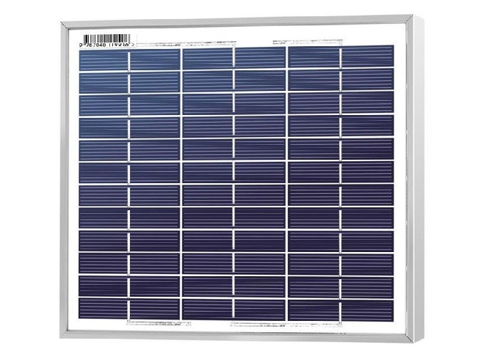 10 Watt Solar Panel Solar Cell Aluminium Frame Charging For Solar Camping Light