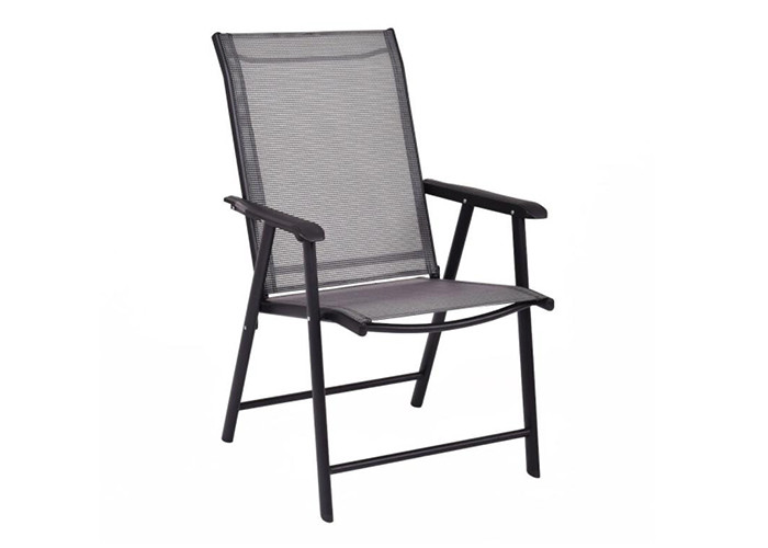 Textilene Folding Camping Chairs Easy Portable Steel Position