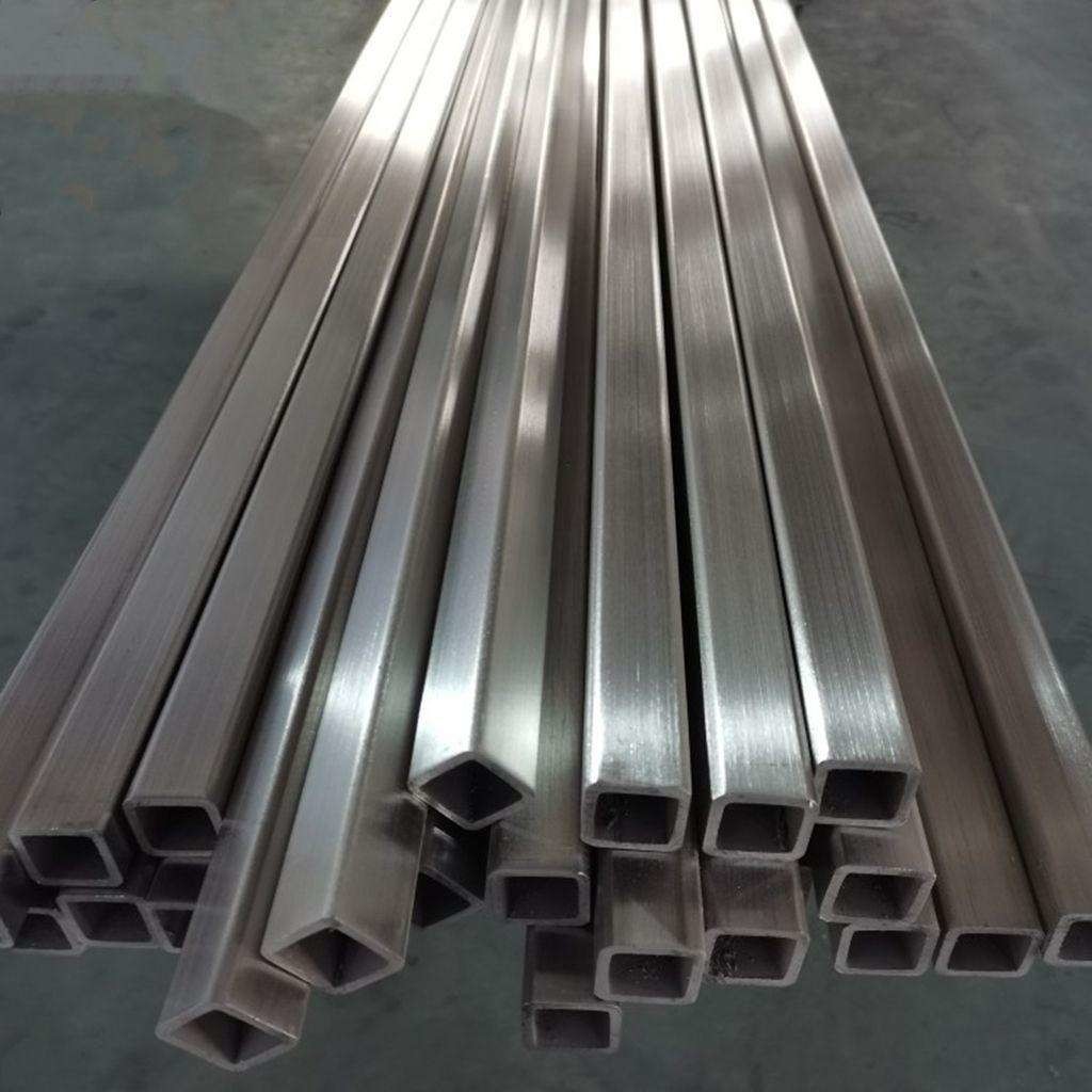 Handrail Structure Application 304 Stainless Steel Sqaure Pipe Rectangle Pipe Tube in 6m Length Bright Polishing