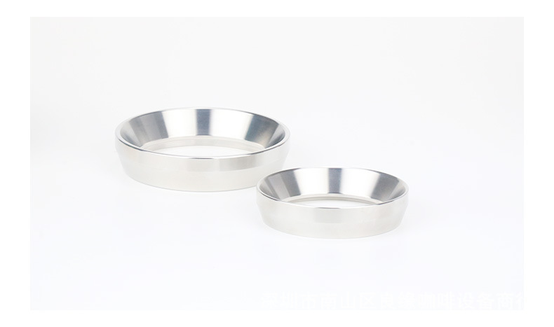 Customize Logo Acceptable Silver Intelligent Dosing Ring Coffee Funnel For Portafilter