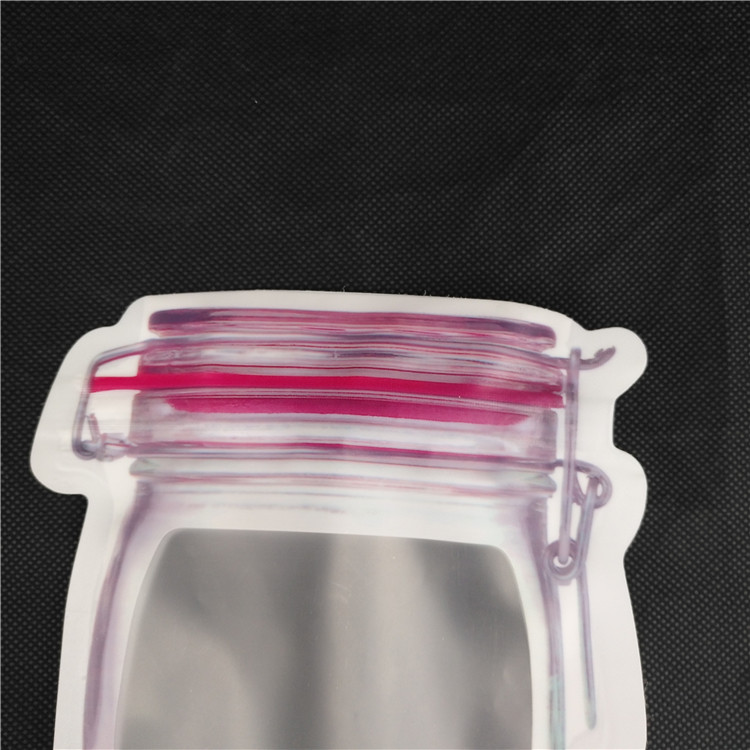 Special Shaped Printing Logo Food Grade Juice Milk Jelly Liquid Stand up Bottle Shape Sachets