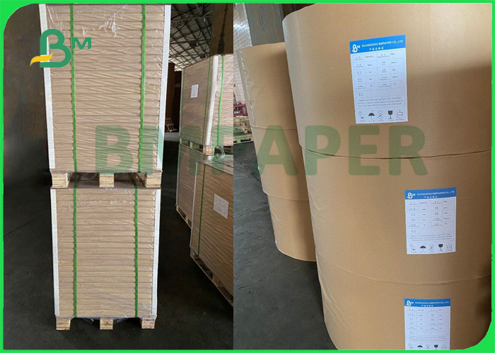 90gr Brown Extensible Cement Kraft Paper For Building Industry 70cm 100cm