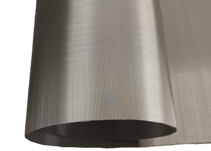 Plain Dutch Woven Wire Cloth , 325x2300 Mesh SS316 2 Micron Filter Cloth