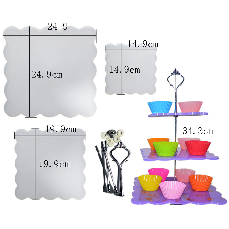 OEM Square Silicone Resin Mold Customized Diy Handmade Epoxy Resin Moulds