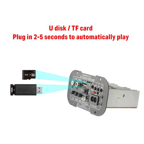 Digital Audio Amplifier Board Bluetooth Connectivity for Car Motorcycle and Home Audio