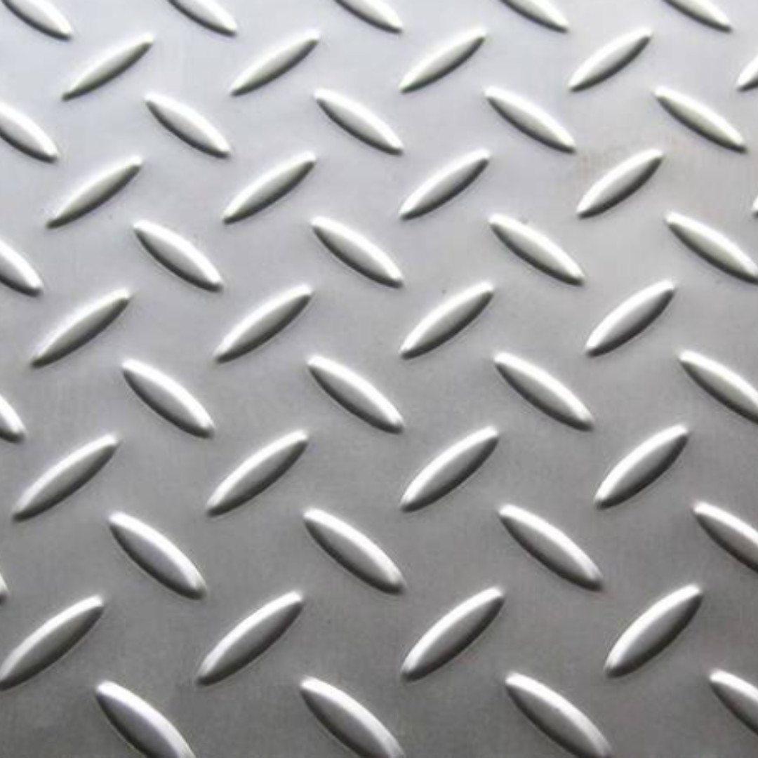 AISI 304 SUS304 DIN1.4301 Stainless Steel Chequered Plate 1500*6000mm For Floor