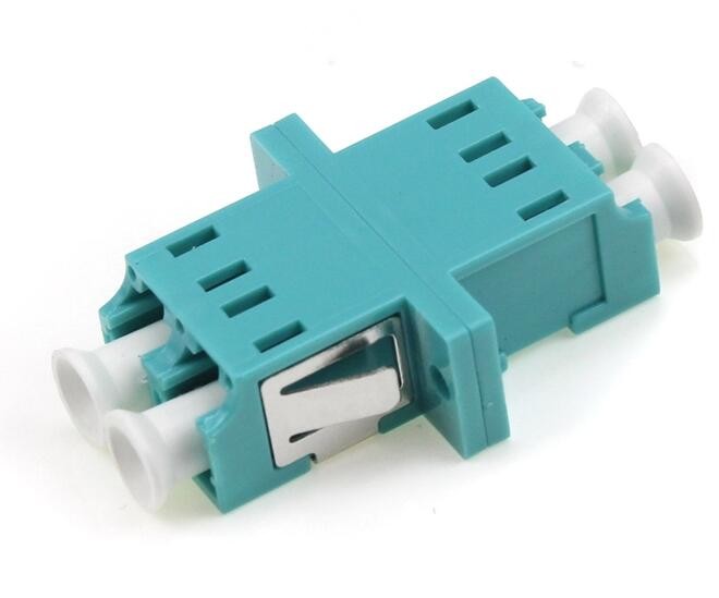 Lc To Lc Fiber Adapter OM3 Symmetry Type Plastic UPC APC LC Duplex Adapter