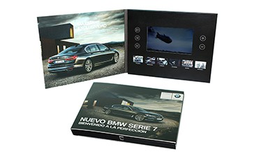 7 Inch Monitor Lcd Video Mailer , Video Brochure Card 1024 X 600 Resolution