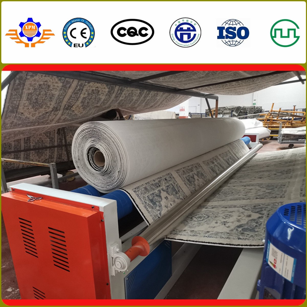 4m Carpet Backing TPR Machine With Siemens PLC Control ABB Inverter Siemens Motor