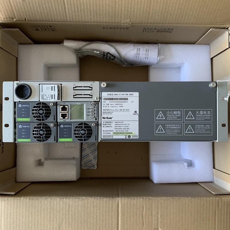 Vertiv Brand Telecom Power System 90A NetSure 531A31-S1 Power Supply 48v Rectifier System