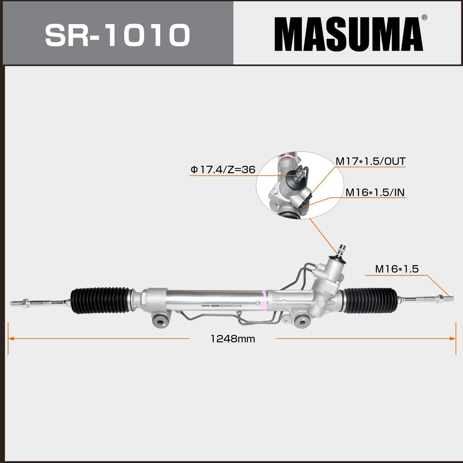 Yes SR-1010 MASUMA 44200-60210 44200-60201 RHD Hydraulic steering gear assembly For Toyota LAND CRUISER PRADO