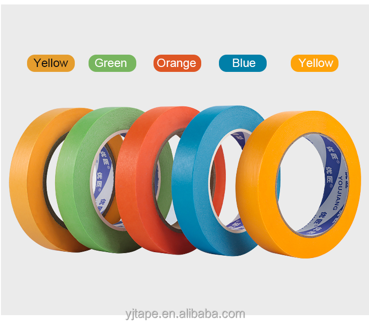 Automotive Painting Shield Protection Washi Masking Paper Tape with Custom Thickness
