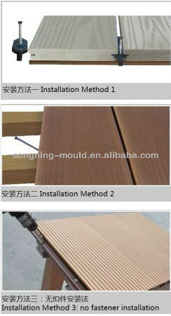 Customized PVC Co-extrusion Wood Pattern Plastic Lumber for Landscaping