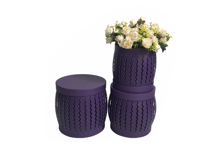 Modern Decorative Paper Flower Presentation Box Rectangle / Square / Round Shape