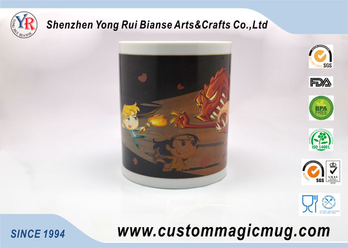 Ceramic Eco Friendly Mugs Magic Photo Color Changing Fashionable