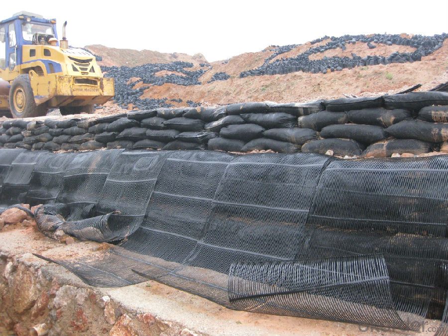 CE Certified 120kn 160kn PE/PP Uniaxial Geogrid Plastic Geogrid for Road Construction