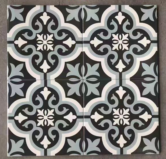Firebrick Indoor Ceramic Tiles For Living Room And 200x200mm Wall Tile For Kitchen Gray