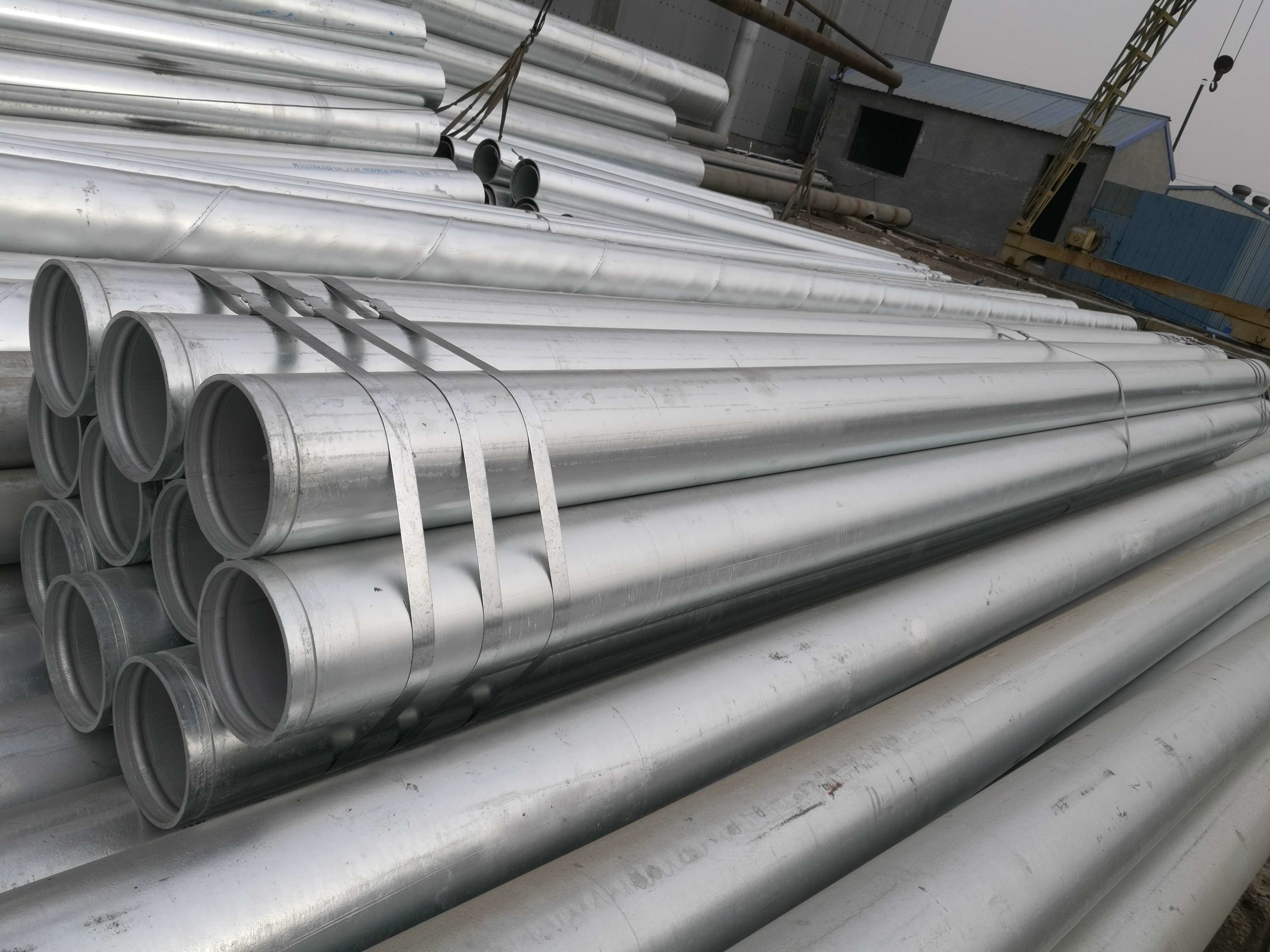 Galvanized Welded Steel Pipe , X65 Cs Erw Pipe