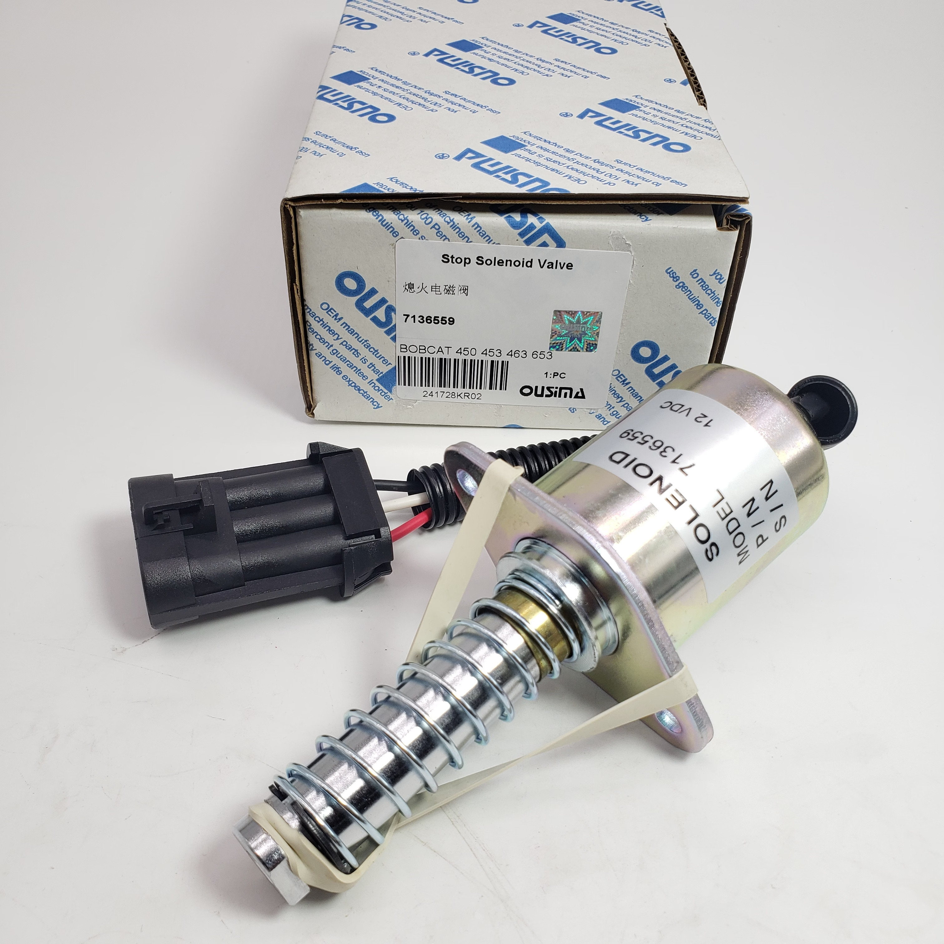 Solenoid Assembly 7136559 For Bobcat 753 873 S650