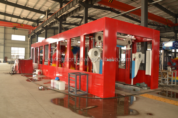 Automatic Tunnel Car Washing Machine Commercial 12KW 9 Brushes