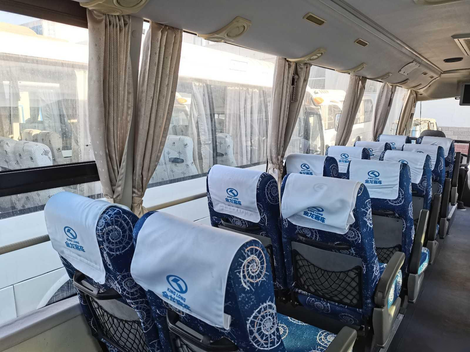 Used Coach Bus XMQ6771 30 Seats Cummins Rear Engine 132kw Left Steering Used Kinglong Bus