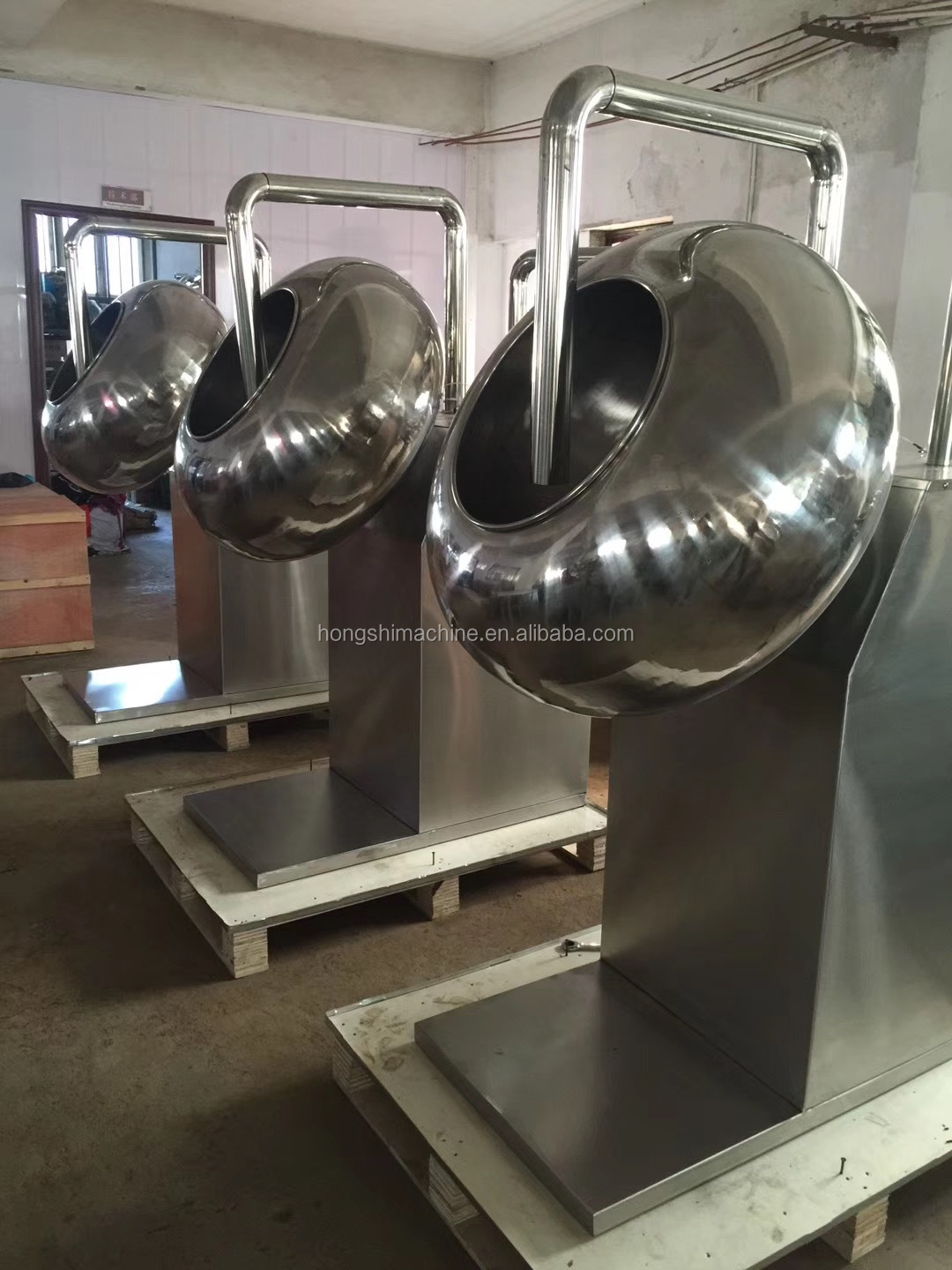 Stainless steel peanut coating machine/chocolate panning machine