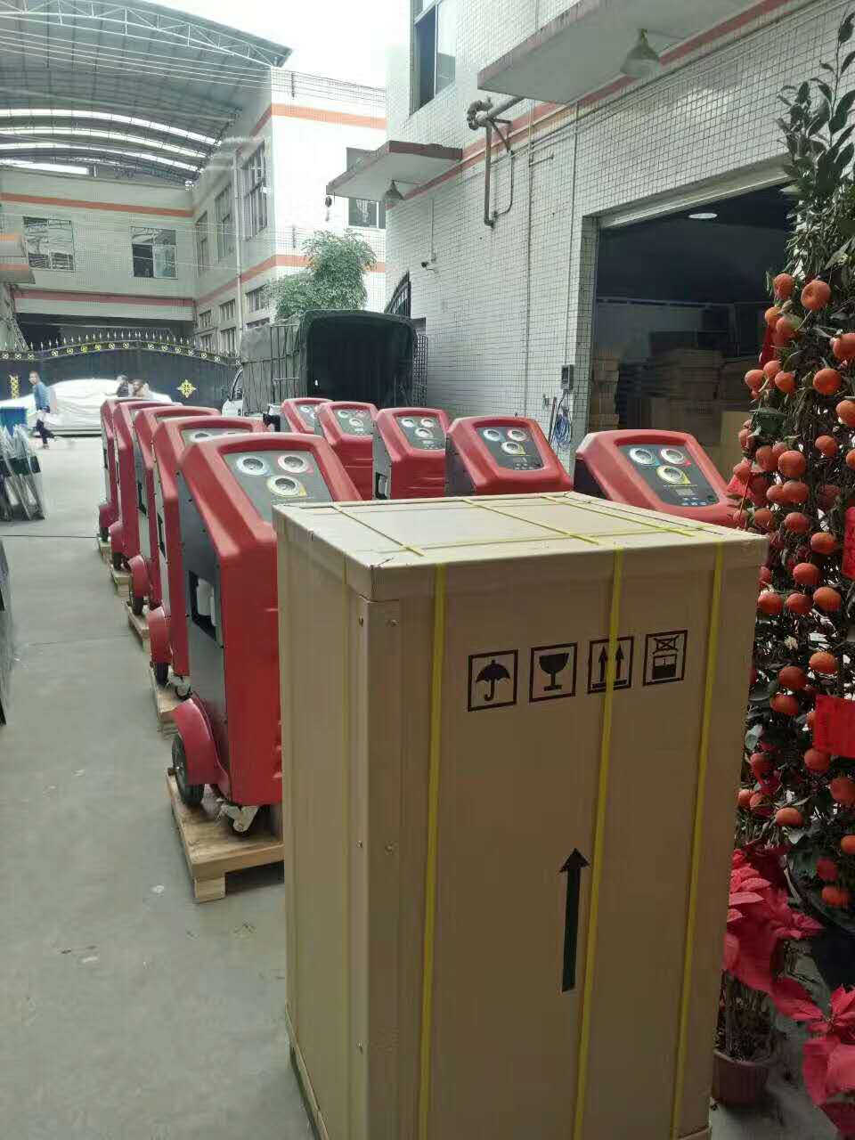3/8HP Compressor X568 Car AC Recovery Machine With Flushing Function And Built In Printer
