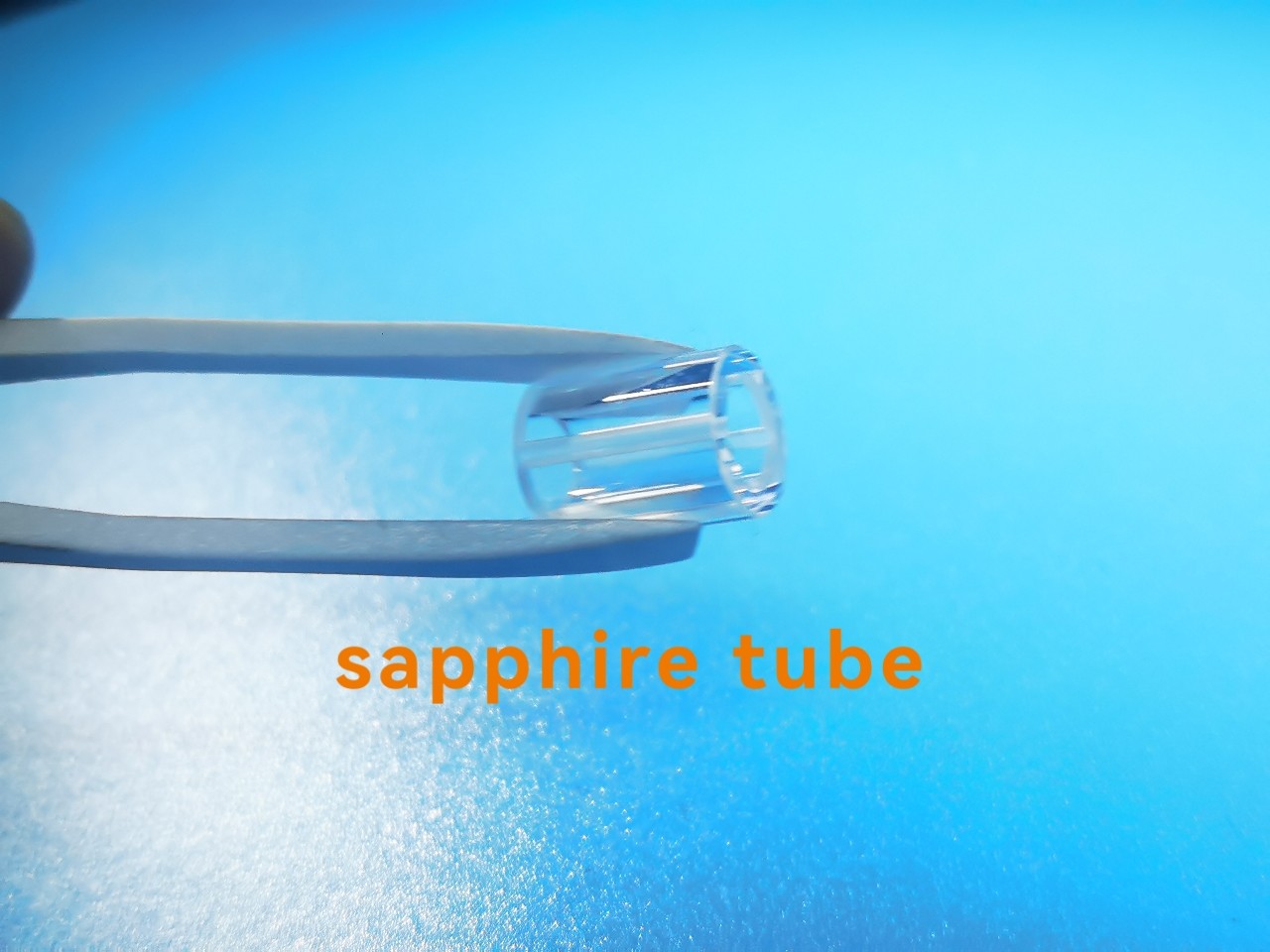 Al2O3 Polished Sapphire Glass Tube Customzied Size With Groove