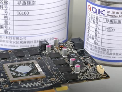 Non Vulcanized Heat Sink Thermal Grease Silicone Silver Gray