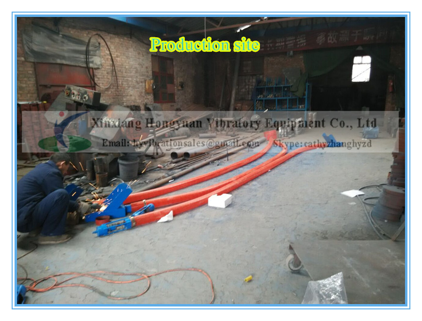 Truck loading grain pneumatic conveyor machine with soft tubes