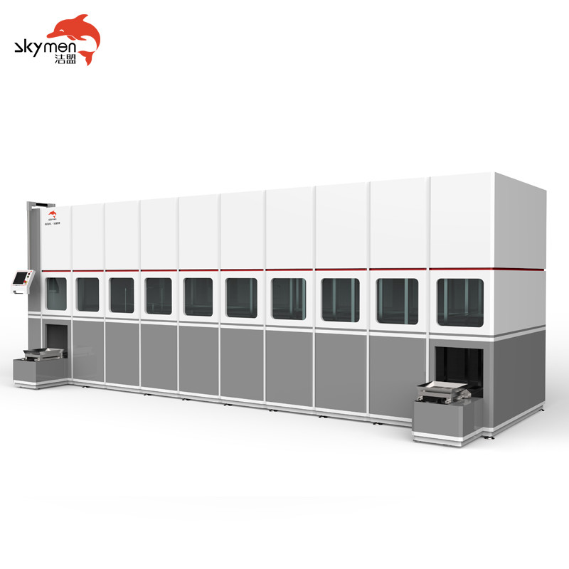 1200W SUS304 Ultrasonic Cleaning System Three Stage Wash Rinse Dry SUS316
