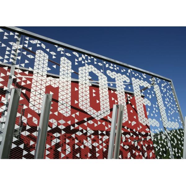 Customized Architectural Wall Cladding 2.5mm 3.0mm Flexible Curtain Wall Rope Mesh 25*25mm