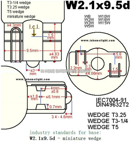 Long Life 5730 SMD194 T10 Led Indicator Light Bulbs Car Signal Lamp