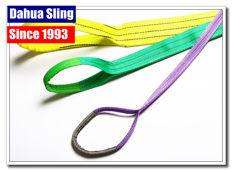 25mm / 30mm Colorful Flat Webbing Sling Heavy Lifting Straps 1000kg Wear Resistance