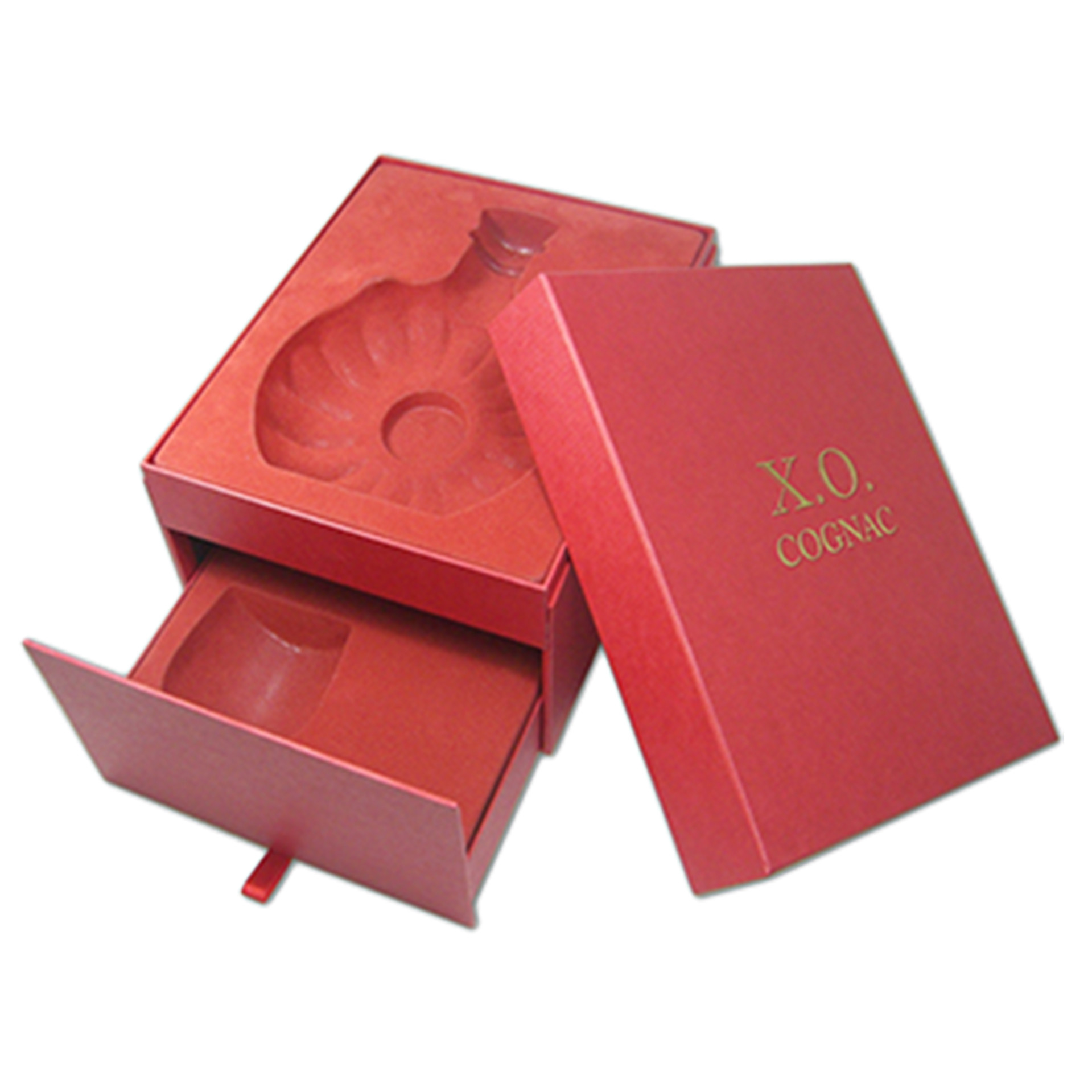 Black Matte Opposite Door Opening Wine Packaging Gift Box With Ribbion Tape