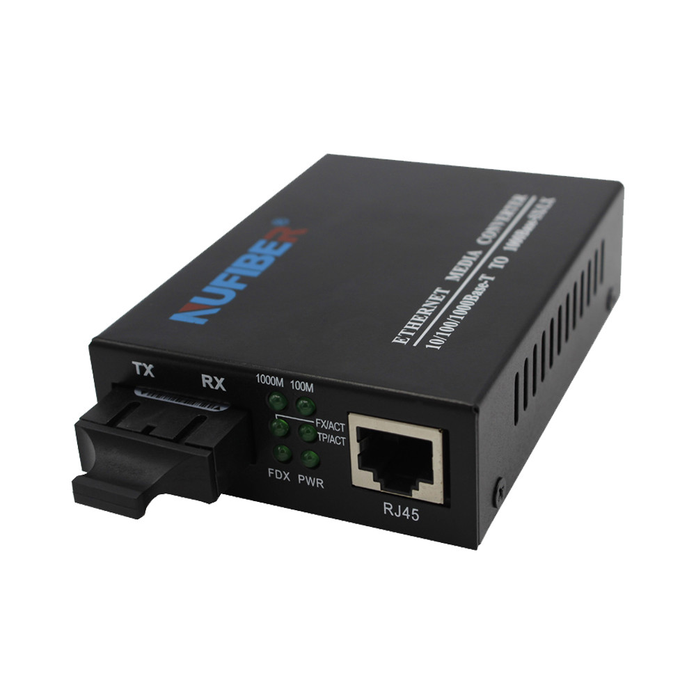 NF-C2200SX 10/100/1000Mbps Fiber Media Converter 10/100/1000Base-TX to 1000Base-FX Multi-Mode Dual Fiber SC 550m