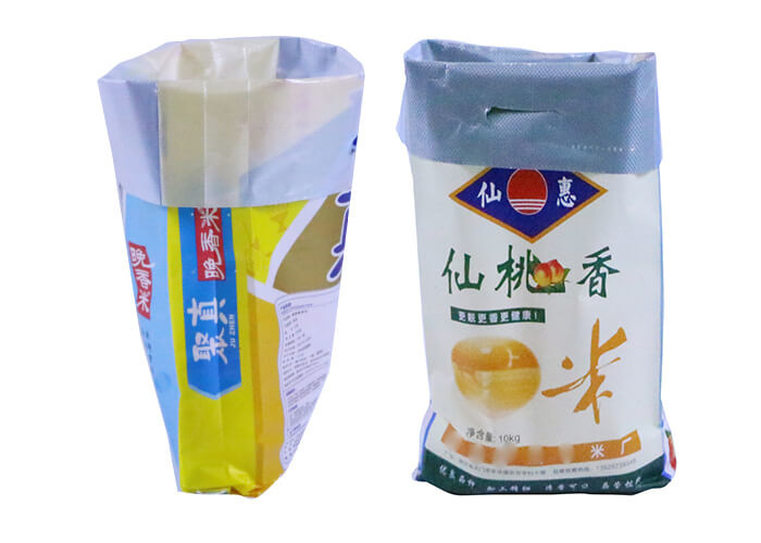 Economic Breathable Pp Woven Rice Bags , Laminated Woven Polypropylene Bags