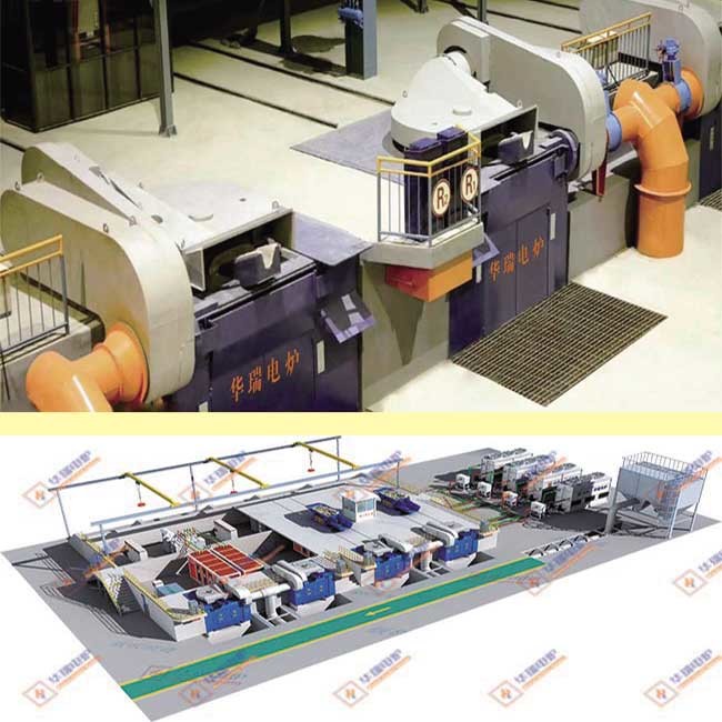 Low Maintenance Electric Metal Steel Melting Furnace Low Noise