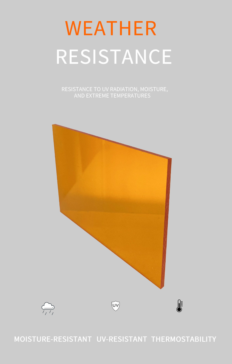 1/4" 1/8" Transparent Orange Tinted Acrylic Plexiglass Sheet 3mm Thick Nominal Size