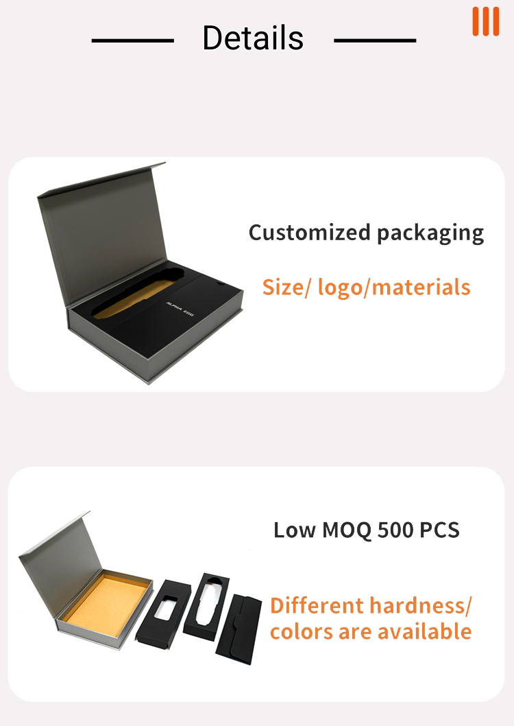 Custom Luxury Cardboard Magnetic Boxes Packaging , Luxury Gift Box Packaging for Consumer Electronics