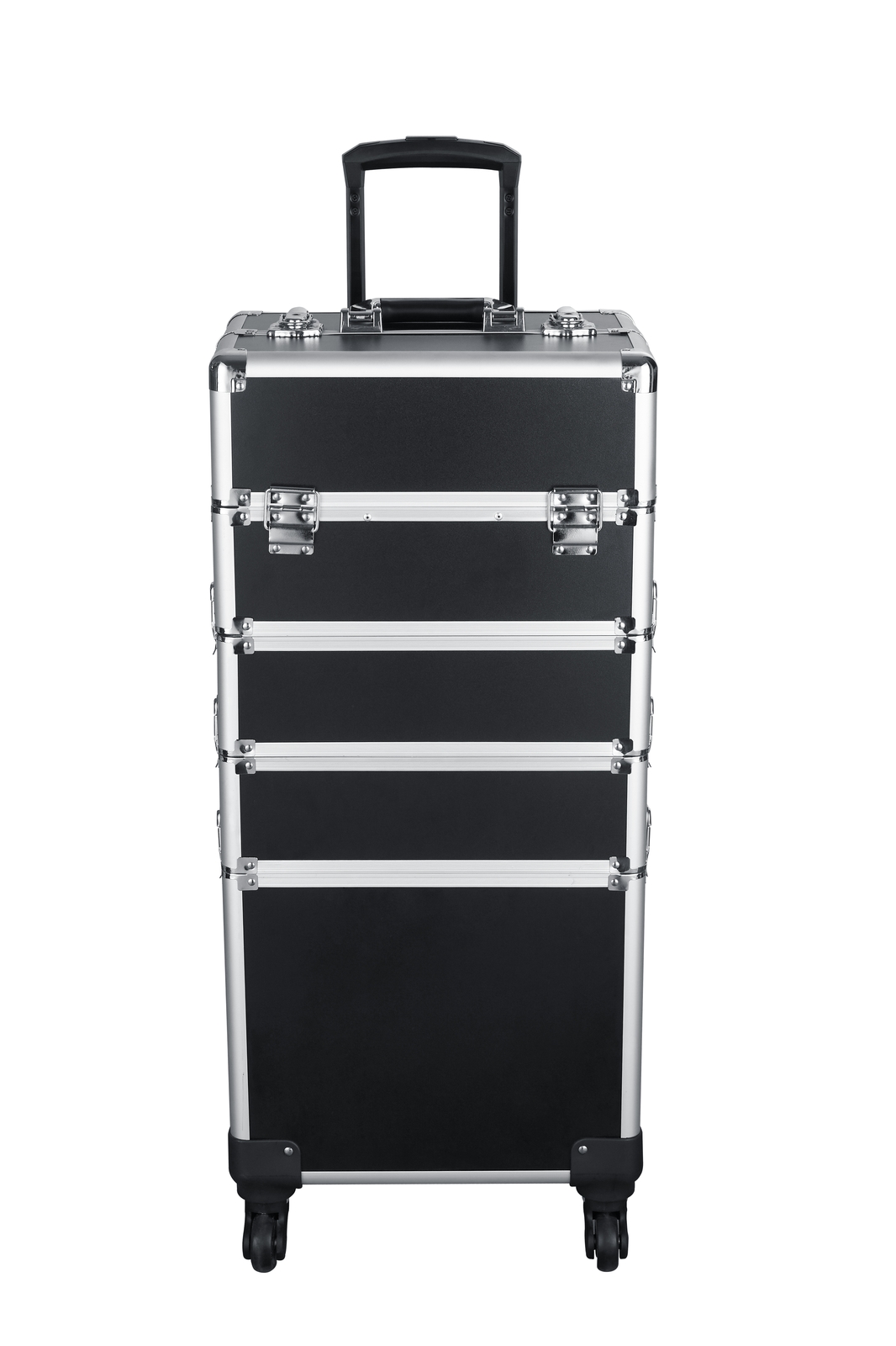 Aluminum trolley case Hot selling professional and graceful pink makeup trolley case