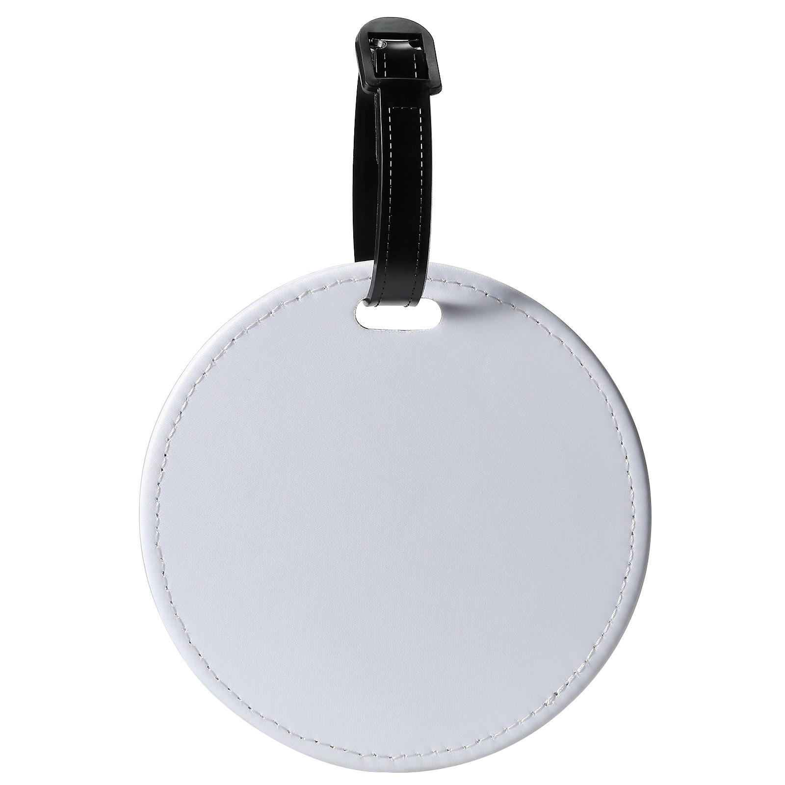 Round Shape Sublimation Leather Luggage Tag Custom Sublimation Pendants For Sublimation Photo Printing